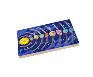 LIXSAZSE Puzzle Spatial en Bois représentant Les planètes du système Un Cadeau éducatif Qui Encourage la Patience et la stabilité chez Les Jeunes