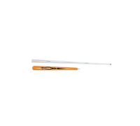 LIXSAZSE Queue de Billard à tête en Acier, Style Black Eight, Puissance de départ à Chaque Coup, Peut être utilisée comme Barre de départ de Saut, Ambre, Longueur Totale 107 cm