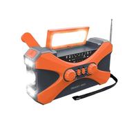 LIXSAZSE Radio Portable avec Alarme SOS | Batterie Rechargeable 10 000 mAh pour Une Alimentation optimale pour Radio à manivelle ABS. Mini, Orange