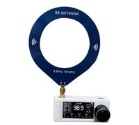 LIXSAZSE Récepteur Compact SI4732 avec antenne Circulaire Portable Compact et Portable de la Mini Radio SI4732 est de Petite Taille, tapez+2