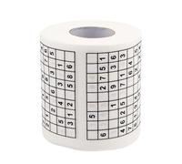 LIXSAZSE Rouleau de papier toilette imprimé Sudoku Su Durable à dissolution pour papier de soie imprimé hypoallergénique Durable Sudoku Su doux