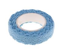 LIXSAZSE Rouleau de ruban adhésif double bord symétrique en dentelle, ruban Washi auto-adhésif pour bricolage, artisanat et décoration intérieure. Le, bleu, 15mm