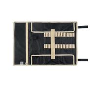 LIXSAZSE Sac à Outils de Camping Organisateur Clou Marteau Corde à Vent Sacs de Rangement pliants Support Pochette Transport Tente multifonctionnelle, Noir, L