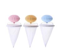 LIXSAZSE Sac en filet avec débit d'eau filtrant conique pour de meilleurs résultats de lavage, sac en filet pour objets flottants compressibles et compressibles