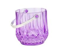 LIXSAZSE Seau à glace portable pour rafraîchir bière, champagne et vin lors de vos soirées. Accessoires pour cocktails. Plastique lisse, léger et résistant avec poignée. Refroidisseur de champagne,