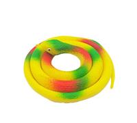 LIXSAZSE Serpents en Caoutchouc nouveauté Jouets avec Un Design réaliste modèle de Trucs bizarres Accessoires effrayants farces faveurs Fournitures pour Animaux, 80cm Jaune 1
