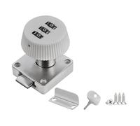 LIXSAZSE Serrure à came sans clé antirouille pour armoires alliage sans clé tiroir classeur serrure mécanique à combinaison, blanc