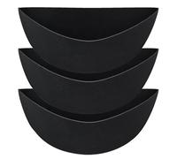 LIXSAZSE Solution de jardinage durable Revêtement en feutre de remplacement pour paniers de fleurs offrant une base sûre pour les plantes sans aucun, 3 pièces de 12 pouces