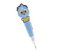 LIXSAZSE Strass peinture stylo avec lumière LED plus clair bricolage Art artisanat point perceuse 3/6/9 têtes broderie image dessin outil, Bleu/3 têtes