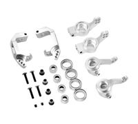 LIXSAZSE Support de moyeu de direction pour HSP 102012, ensemble moyeu arrière, modèle buggy doré, Argent, 4.2 x 1.8 cm