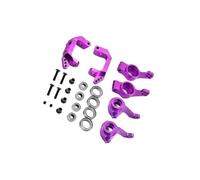 LIXSAZSE Support de moyeu de direction pour HSP 102012, ensemble moyeu arrière, modèle buggy doré, Violet, 4.2 x 1.8 cm