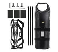 LIXSAZSE Support de sacoche de cadre avec porte-bouteille : solution d'hydratation essentielle pour les cyclistes, les skateboards électriques, les vélos de, Large avec sac