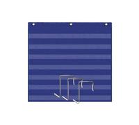 LIXSAZSE Support Mural à 7 Pochettes pour Tableau de Lettres et Mots - Solution de Rangement idéale pour Les Cartes d'apprentissage - Pochettes Transparentes à Suspendre