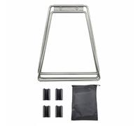 LIXSAZSE Support Pliable pour glacière, Support Universel pour récipient à Eau, idéal pour Barbecue, Voyage et caméra (Noir), Argent, 45 x 21 cm