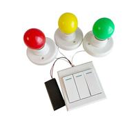 LIXSAZSE Tableau occupé interactif pour enfants, complet avec interrupteur, ampoules de commande, lampe stimulant les compétences de développement précoce, lampe électrique éducative pour