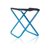 LIXSAZSE Tabouret Pliant Pêche en Plein Air Portable Plage 80KG Chaise DIY Voyager Léger Transportant Réutilisable Siège Assis, Bleu