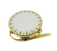 LIXSAZSE Tambourin de ballet fait main, accessoire de danse, instrument précision qui la performance grâce à l'inspiration artistique. Accessoire danse doré pour le ballet.