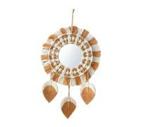 LIXSAZSE Tapisserie murale suspendue avec miroir, décoration de chambre à coucher, toilettes, commode, chambre à coucher, avec Accent de Pour pompon, la mode et exquise