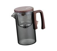 LIXSAZSE Théière en verre avec infuseur, bouilloire multifonctionnelle pour la randonnée et la cuisine, gris clair, 720 ml, gris, 720 ml