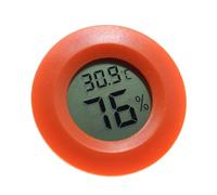 LIXSAZSE Thermomètre Rond avec écran LCD Hygromètre numérique sans Fil Sports Camping Moniteur de température Entreprise Bureau, Orange