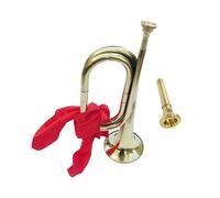 LIXSAZSE Trompette miniature en cuivre Shine Professional en do bémol, idéale pour les débutants orchestre, les scouts et musiciens.