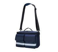 LIXSAZSE Trousse de premiers secours étanche, sac à main portable et pratique pour toute la famille, utilisable à la maison en déplacement, bleu foncé, 32 x 19 x 18 cm