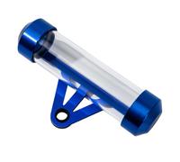 LIXSAZSE Tube de disque de taxe moto étanche et robuste, facile à installer, support disque taxe moto élégant en alliage d'aluminium, bleu
