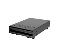 LIXSAZSE Type de tiroir de boîte à marc café en acier inoxydable professionnel seau à frapper ménage frapper barre pressage conteneur meulage, Noir