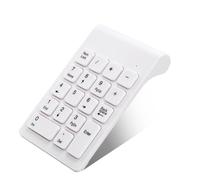 LIXSAZSE USB sans Fil 18 Touches Clavier numéro de Bureau numérique alimenté par Batterie pour Ordinateur Portable Comptable caissier Ordinateur Portable