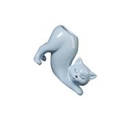 LIXSAZSE Vase en porcelaine à fleurs, ornement de bureau, ajout élégant et stylé à votre intérieur, apportant un charme unique votre espace de vie. Vase en forme de chat,