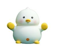 LIXSAZSE Veilleuse en forme de canard mignon en Silicone souple, éclairage chaud et doux, batterie Rechargeable, lampes forme de canard, éclairage chaud et doux Gel silice, Wang Wang Yan