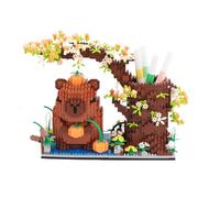 Lixstyea Capybara Stylo de Construction - 1800 pièces Mini Blocs de Construction Cartoon avec Manuel d'instructions, Blocs de Construction 3D Capybara pour Adultes, Jeux et Jouets Éducatifs