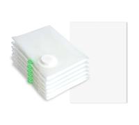 LIXTYC Sac sous vide. Lot de 6 sac de rangement sous vide 40x50cm + autocollants. Sac sous vide vetement aspirateur, Sac compression voyage et le housse. Compactor rangement sous vide per aspirateur