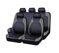 LiYaBaiHuo Housses de Siège de Voiture pour MG ZS Hybrid+ Luxury (2024 2025), Cuir Respirant Protection Couvre Sieges Confortable Accessoires,C/Grey