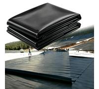 Liyadolaam 5x5m 6x8m 7x10m 7x12m Revêtement étang HDPE Noir 0,13mm Bouclier sous-Couche préformé Flexible pour l'ingénierie des ressources Eau Réservoir Aquaculture(10x15m)