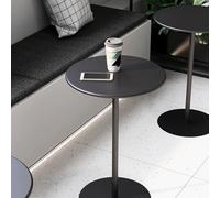 Liyadolaam Petite Table de pub, Table de Cocktail Ronde, Table d'appoint Basse, bistrot Haute en métal, Table à Manger à Hauteur de comptoir pub, Bar, café, terrasse(48x48x72cm)