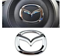 LIYANDAFA Auto Emblème Logo pour Mazda CX-5 BJ. 2012-2017, Autocollant Couverture Volant de Voiture, Autocollant Garniture Cadre Logo D'emblème, Accessoires ExtéRieurs