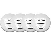 LIYANGT1 4 Pièces Cache Moyeux de Voiture pour Dacia Sandero III Stepway 2020-2022 50mm, Autocollant de Centrale Jante de Pneu Accessoires Anti-poussière,White