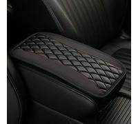 LIYANGT1 Coussin d'Accoudoir Voiture pour Renault Clio 5 (V) I 2019-2024, Coussin D'accoudoirs De Voiture en Cuir Antidérapante Housse pour Accoudoir De Voiture,Black