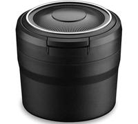 LiyanWu Cendrier de Voiture avec Couvercle pour BMW X6 F16 2015 2016 2017 2018 2019, Cendrier Portable avec LEDDétachable à Nettoyage Facile,Black/A