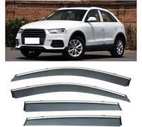 LiyanWu Deflecteur Vitre Voiture pour Audi Q3 2013-2018, Déflecteurs d'air, Fenêtre Latérale Pare-Pluie Imperméable, Accessoire Voiture