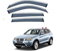 LiyanWu Déflecteurs de Vent pour BMW X3 F25 2011 2012 2013 2014 2015 2016 2017, Avant ArrièRe Pare-Pluie Déflecteur, Déflecteurs d'air Déflecteurs de Fenêtre Latérale Accessoires