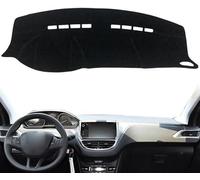LiyanWu pour Peugeot 2008 2013~2019 Couverture Tableau Bord Voiture, Tapis de Tableau de Bord Protection Solaire AntidéRapante Pare-Soleil Instrument Tapis