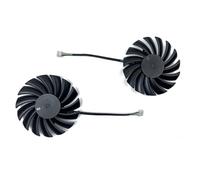LIYANYG pour Bricolage Ventilateur de Refroidissement 85MM 4PIN GA91B2U GA91S2U RX 5500 XT Red Dragon GPU pour Powercolor 8GB GDDR6 vidéo(2PCS DIY Fan)