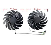 LIYANYG pour MSI pour Radeon RX6600 6600XT 6650XT 6700XT 6750XT pour Mech 2X Ventilateur de Carte Graphique PLD10010S12HH(Right Fan)