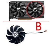 LIYANYG pour Ventilateur de Refroidissement 88MM PLA09215S12H RTX3060 Ti XC pour GPU Jeu pour EVGA RTX 3050 3060 3060Ti Ventilateurs Carte vidéo Noir(B)