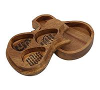 Liyeehao Étui de médiator pour Guitare, médiators pour Guitare Acoustique en Bois, boîte de Rangement pour médiators, Petit pour Guitare de Rangement