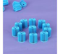 Liyeehao Filtrage Bio Ball, 100Pcs Boule Bio Aquarium Durable en Plastique, pour Filtration Aquarium 1.6x1.5cm / 0.6x0.59in Bleu Fournissant Une Filtration Biologique