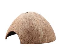 Liyeehao Grotte de cachette Non Toxique de Coquille de Noix de Coco Naturelle, Grotte de Noix de Coco de Reptile, pour l'aquarium à la Maison