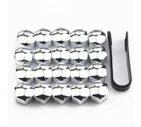 LiYeeYP 20Pieces Boulon Ecrou Couvre pour Mercedes Benz Vito W447 2015-2024, Capuchons D'éCrou De Roue Capuchons Protection Hexagonal,17mm-Silver